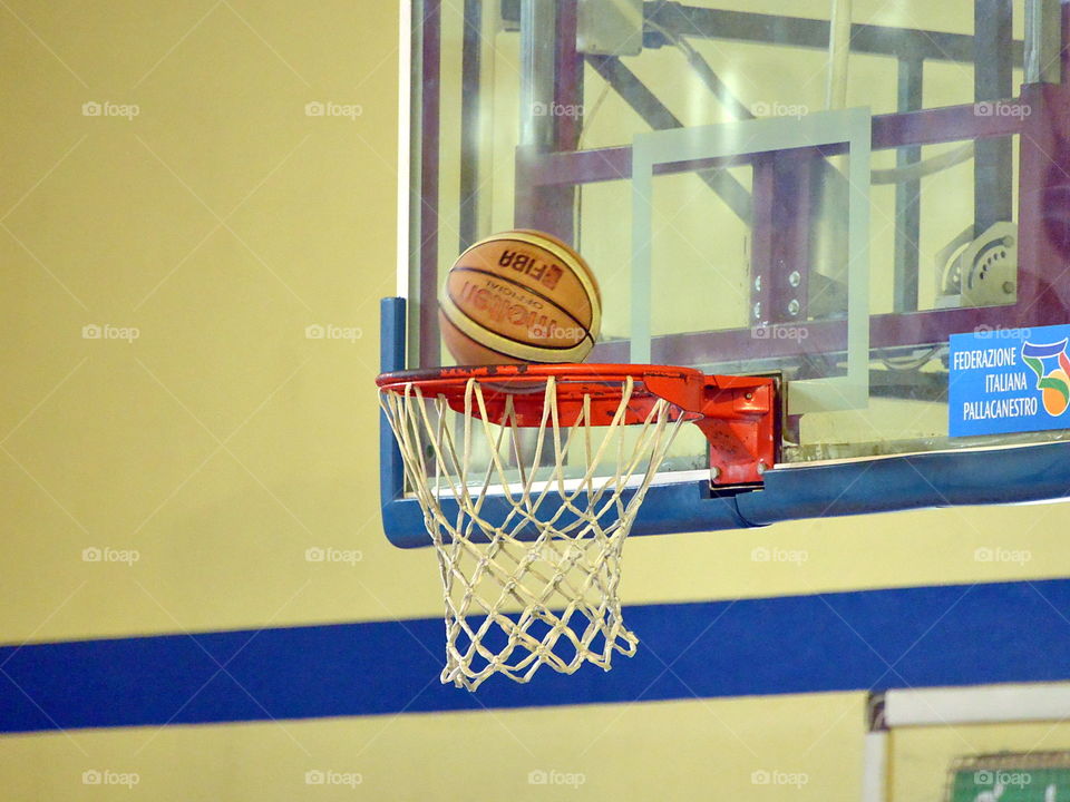 sport, basketball, goal
