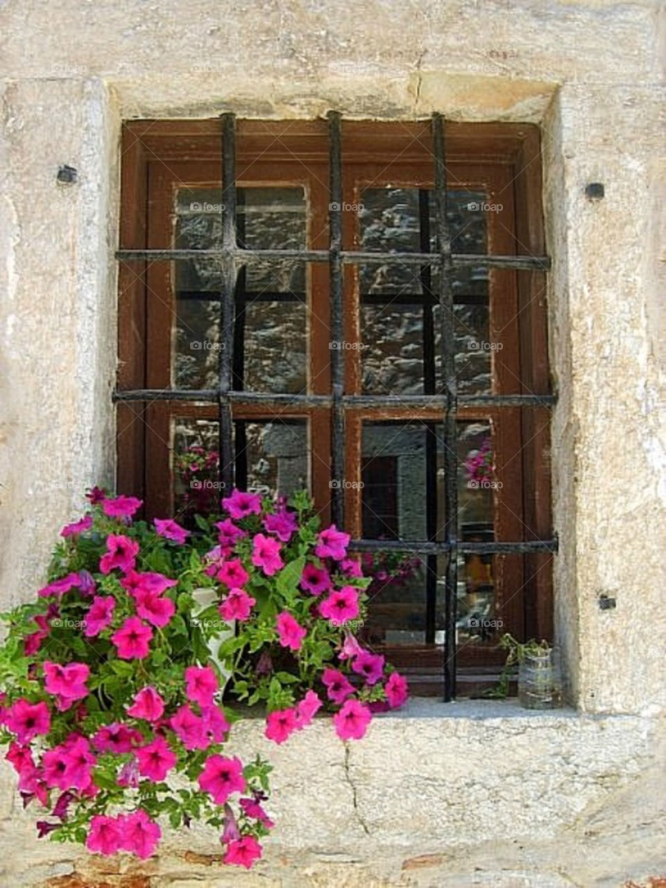 flowers house window greece by merethe