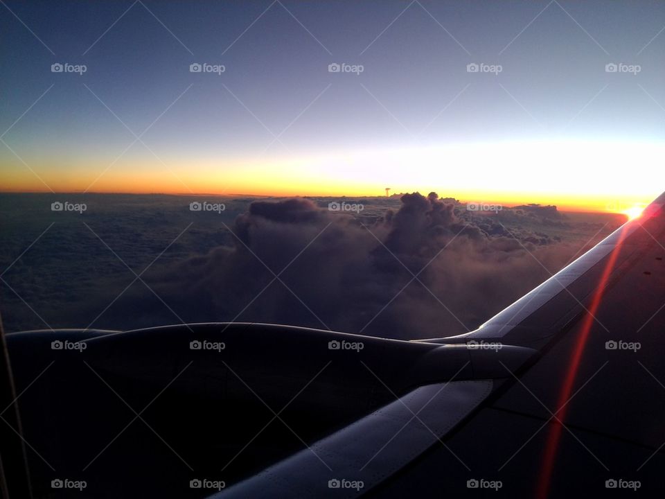 Sunrise @ 36,000 feet 