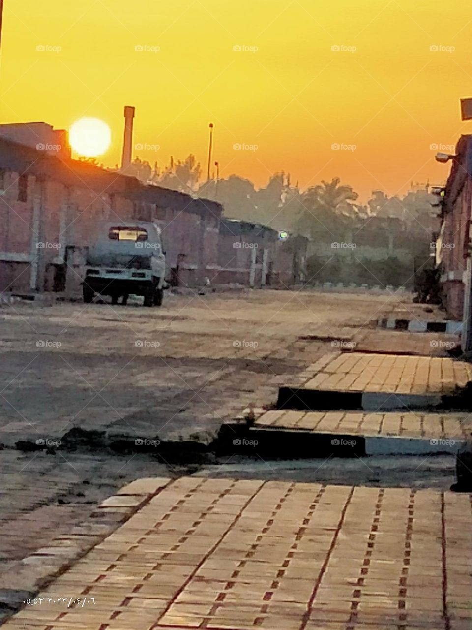 Normal view of the sunrise