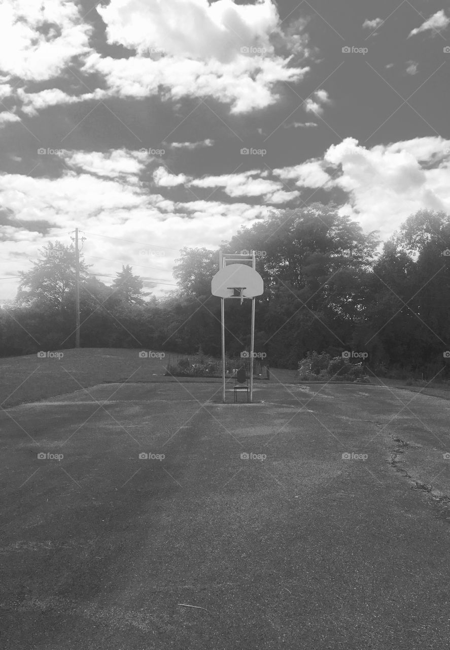 Abandoned Basketball Court