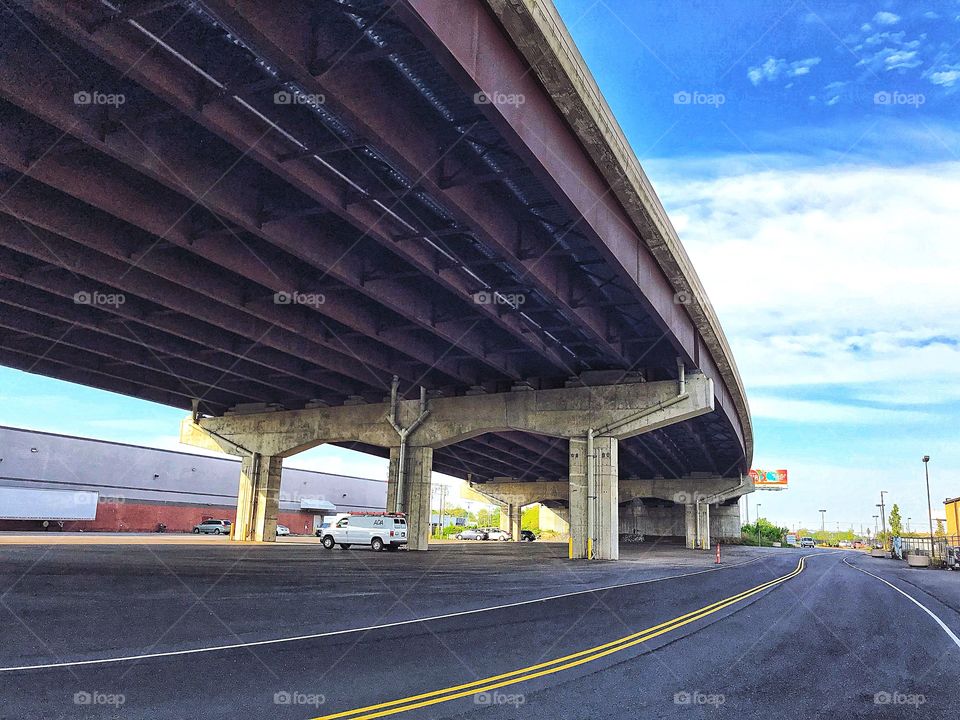 Beneath i-95 in Stratford, CT