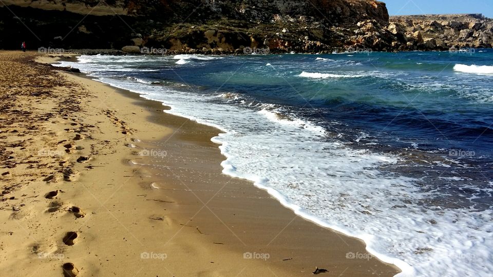 Footsteps in the sand