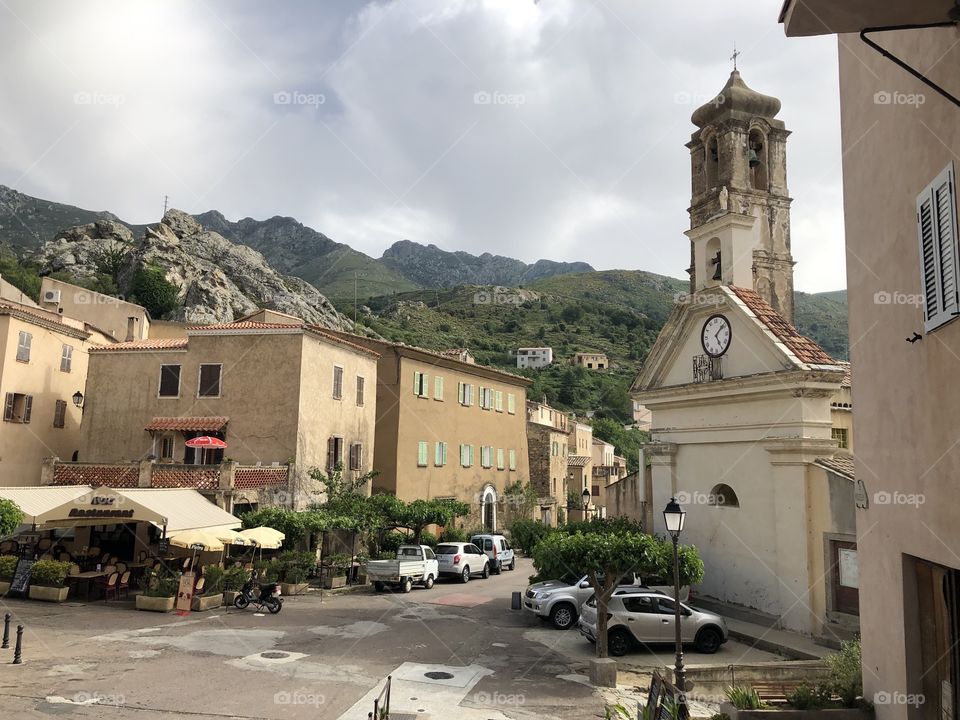 Little old town in Corsica 
