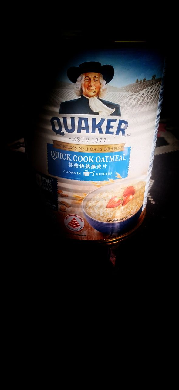 Quick cook oatmeal.