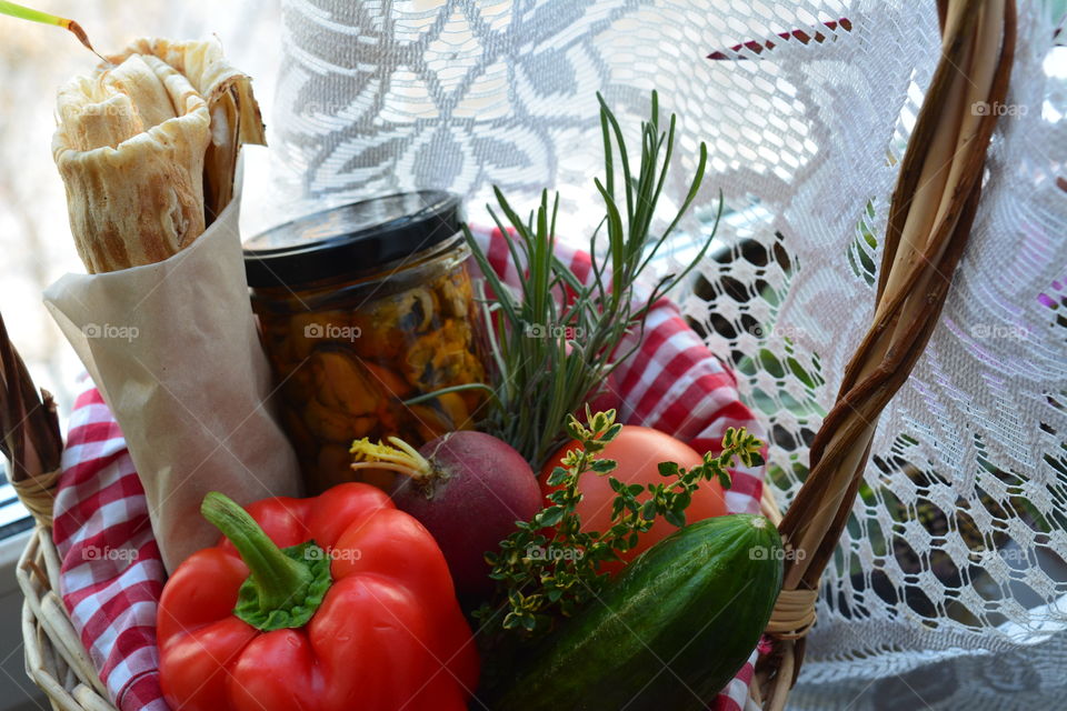 Food, No Person, Knife, Table, Still Life