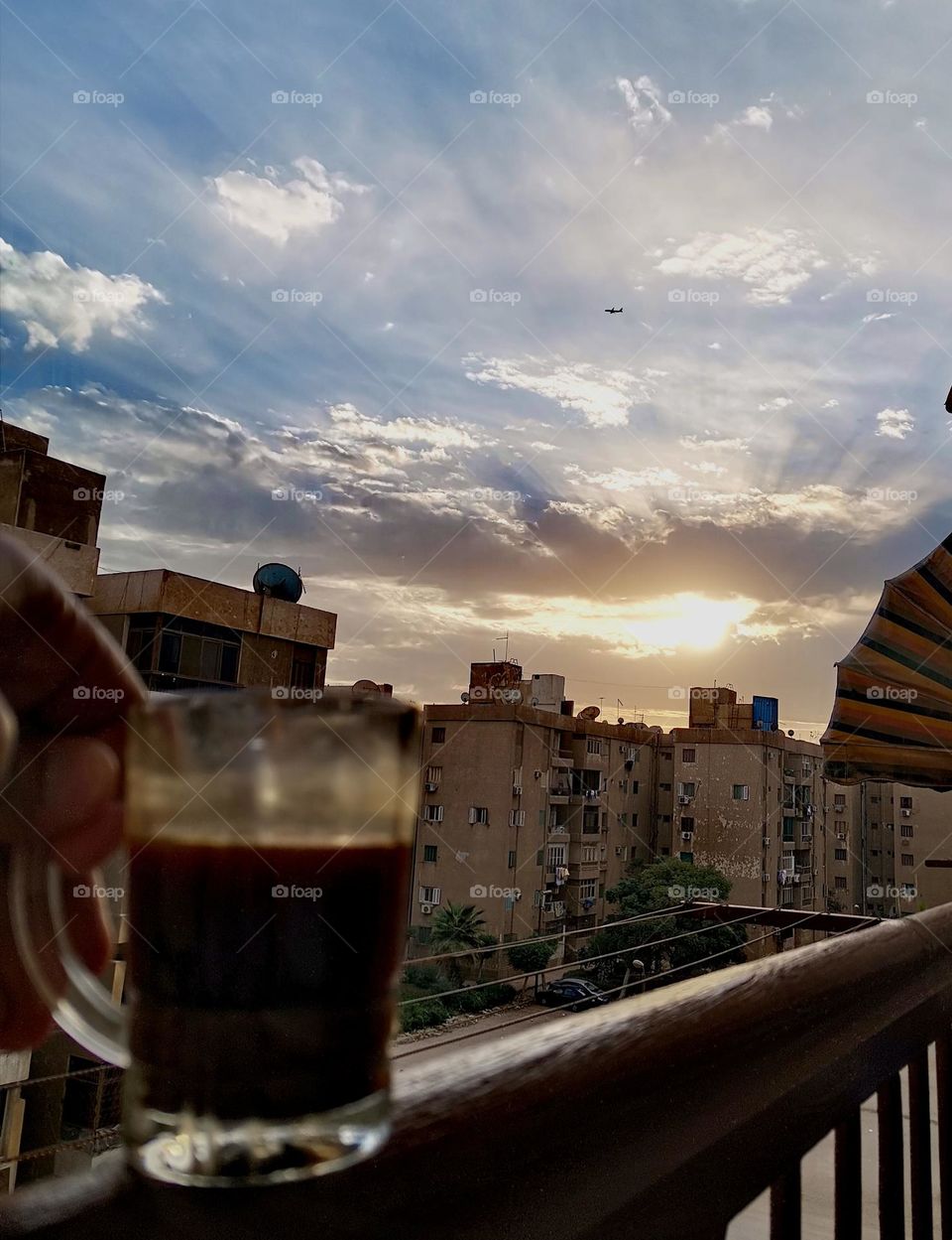 Coffee sunset❤️🌹