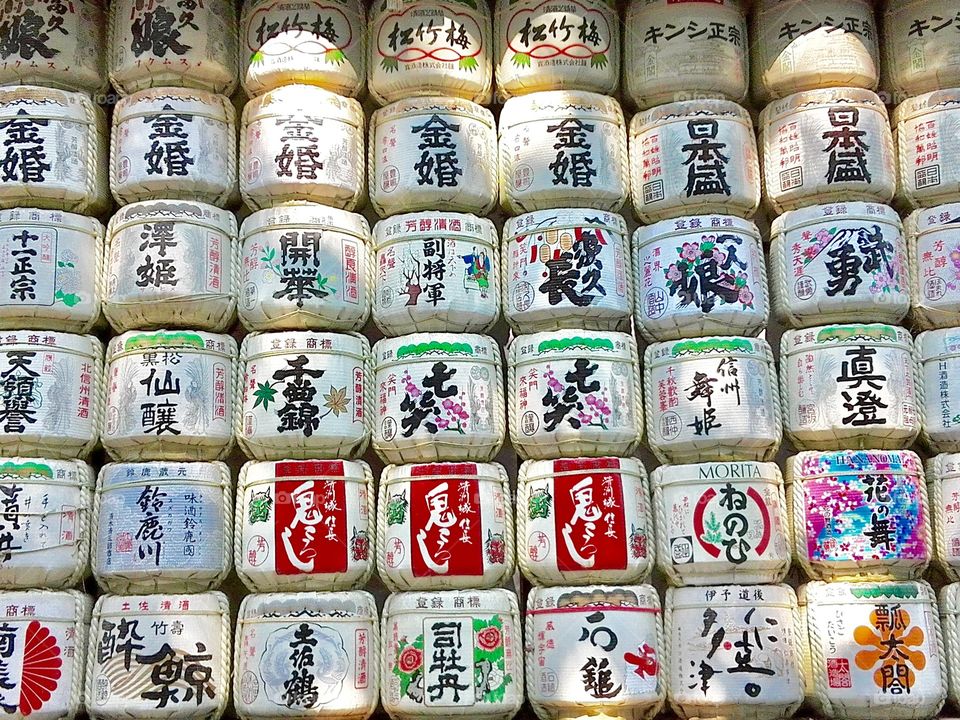 Sake Barrels 