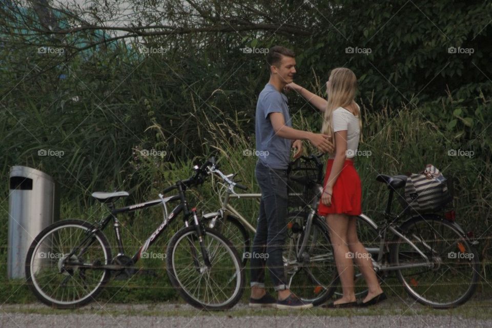 Boy And Girl Saying Hello