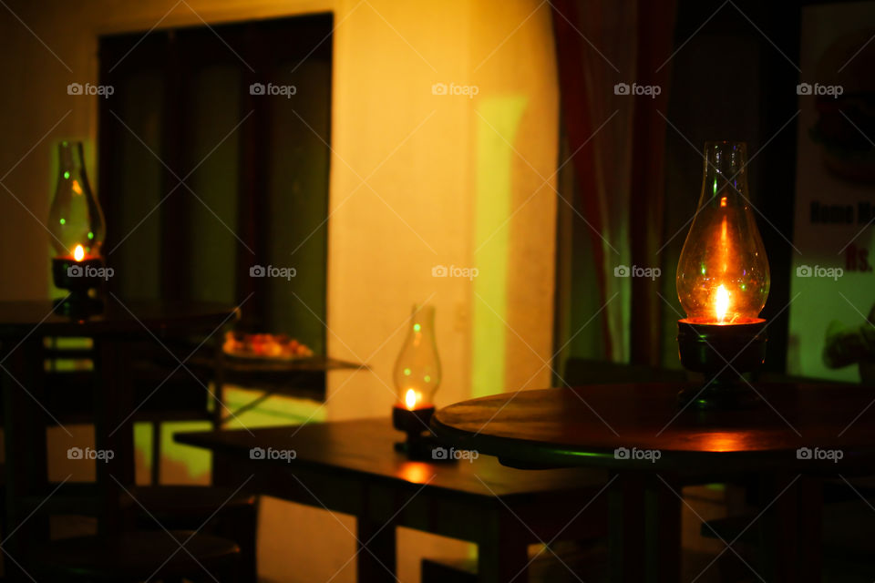 Light on dark background in sri lanka