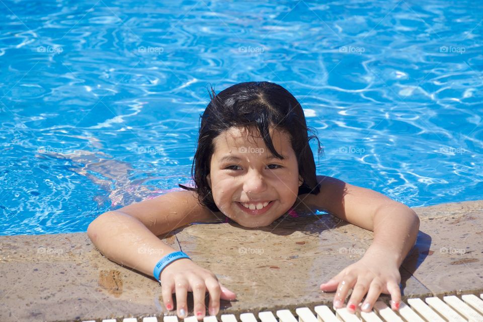 By the pool 