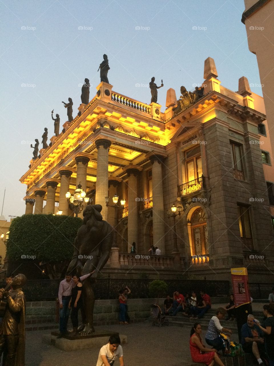 Juarez theater in Guanajuato 
