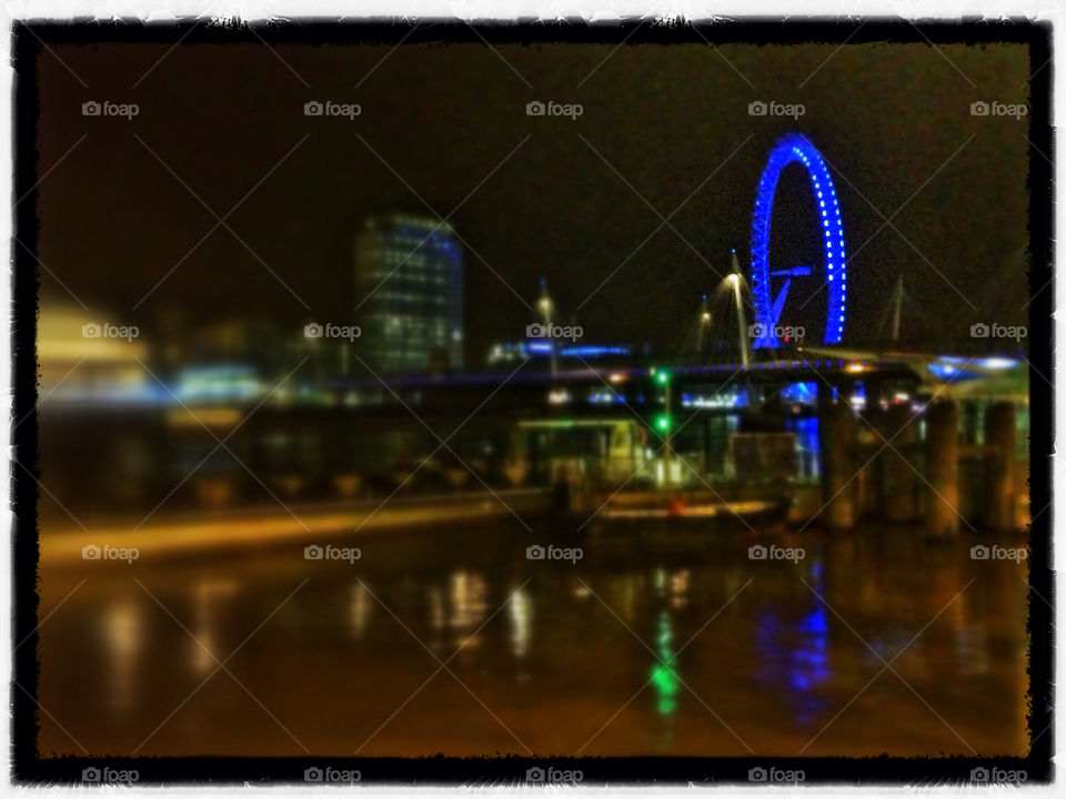 london city night london eye by djtyf