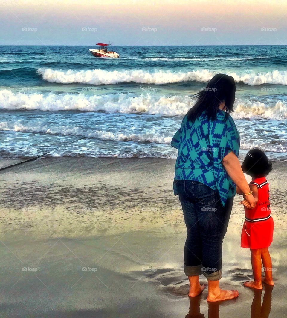 On the beach