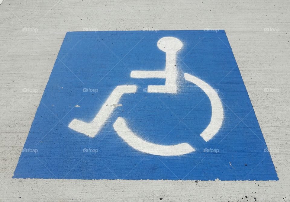 Handicap sign,