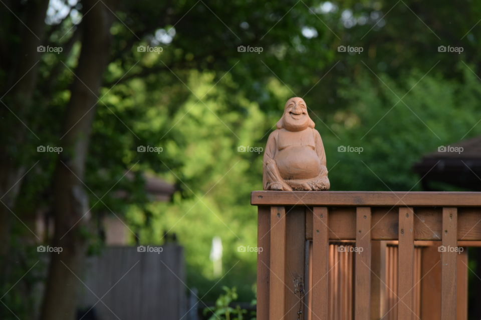 Buda in garden