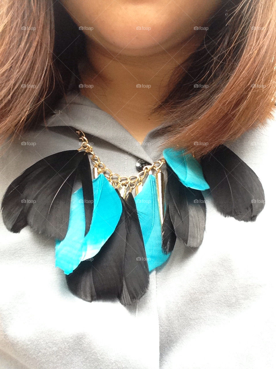 Brought my feather necklace out.