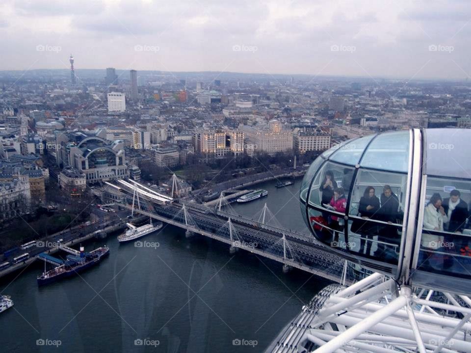 London by London eye perspective 