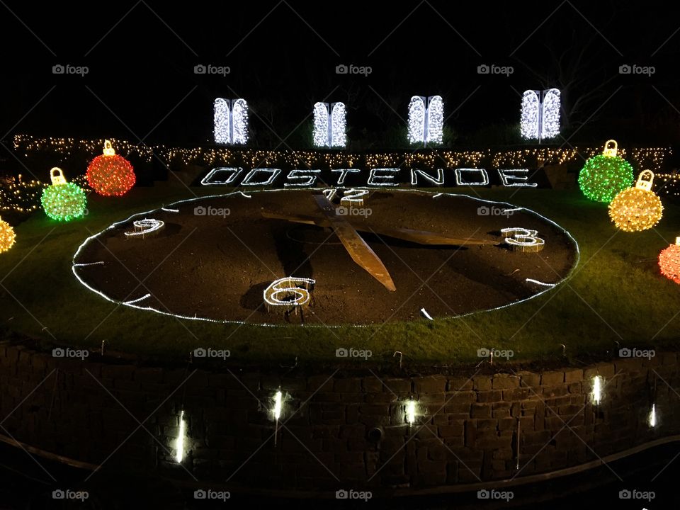 Ostend Flower Clock (without flowers in winter)