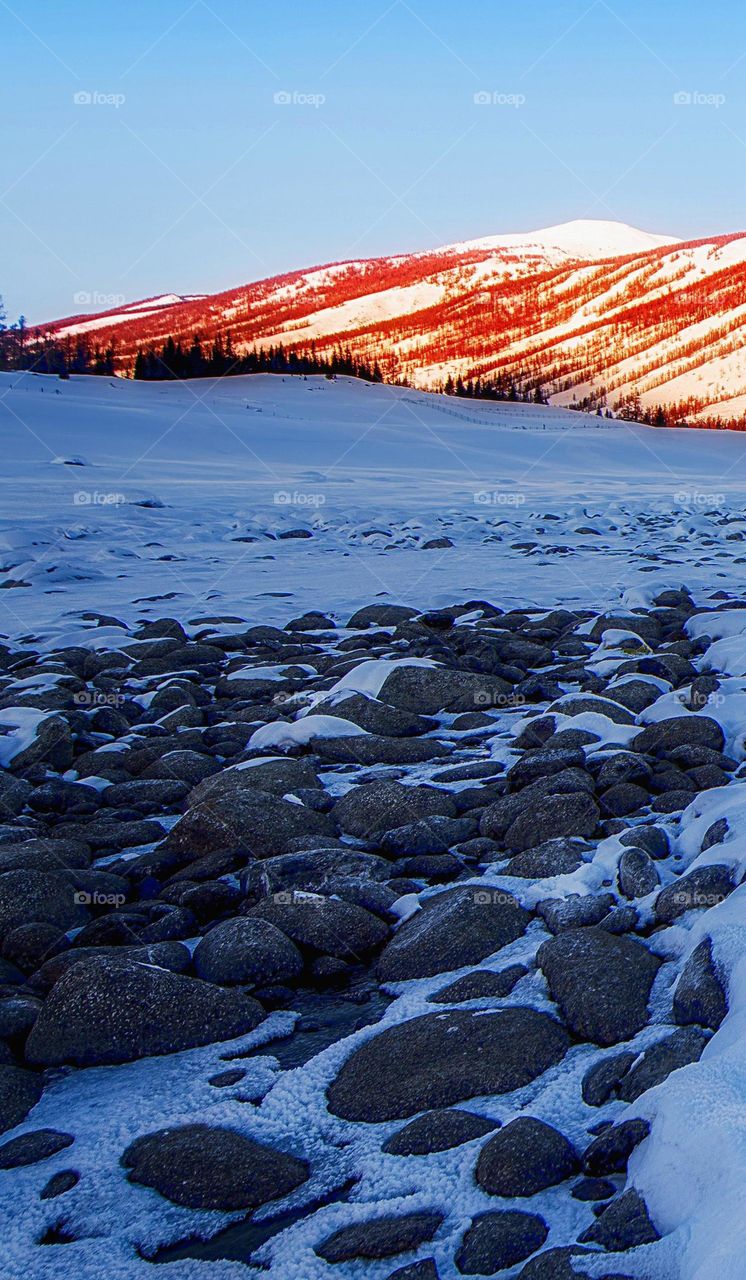 winter in mountain's