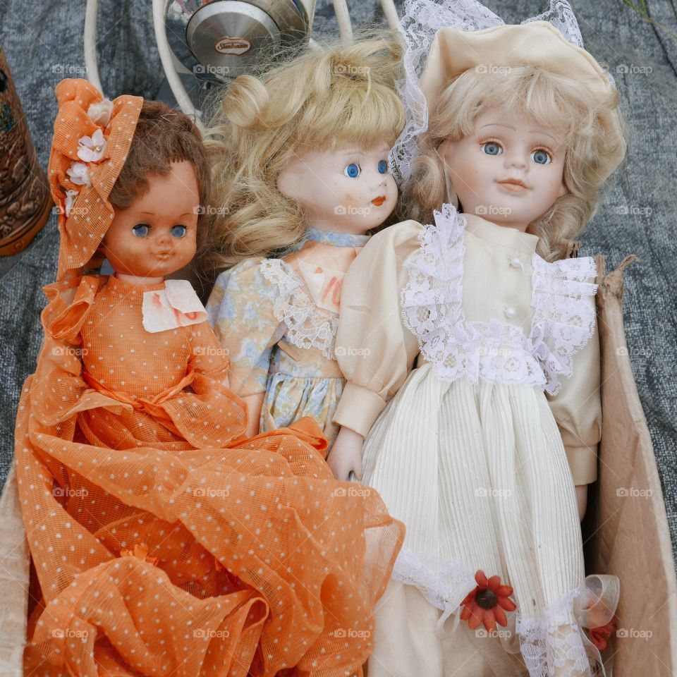 Dolls in a box . Caboolture Markets 27122015