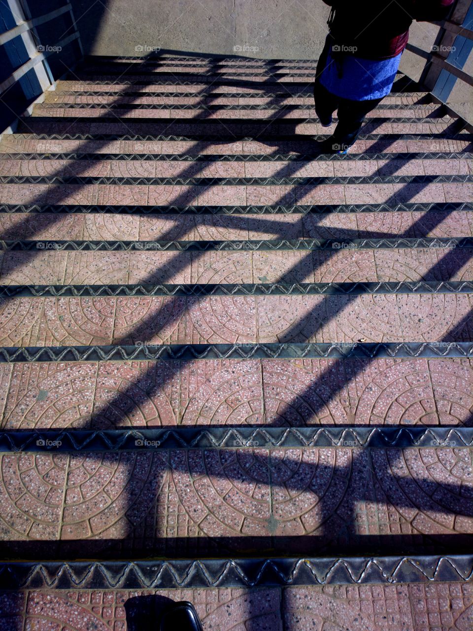 railway footbridge stairs