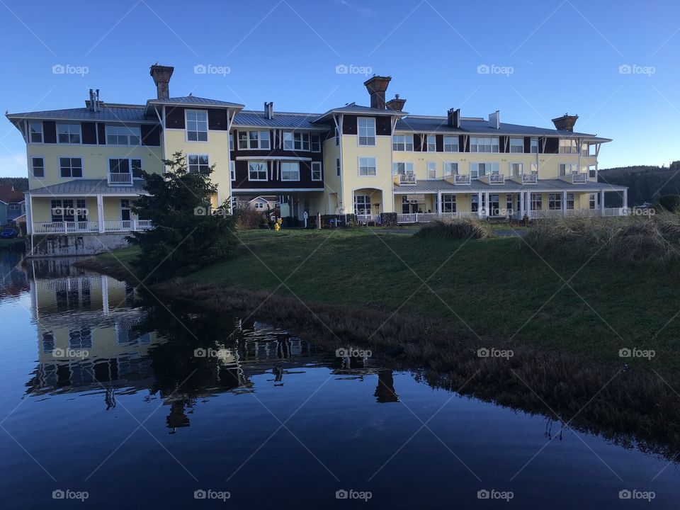 Port Ludlow Inn, Port Ludlow, WA overlooking Marina