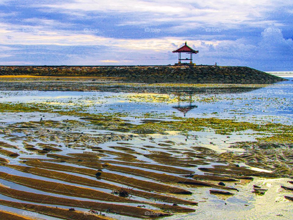 Pattern on the beach after December's rain.