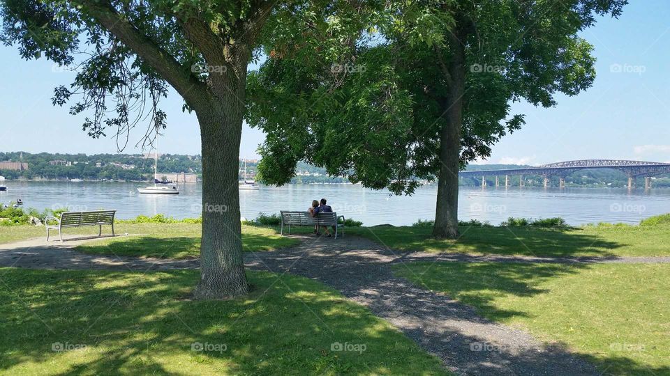 Relaxing in the park