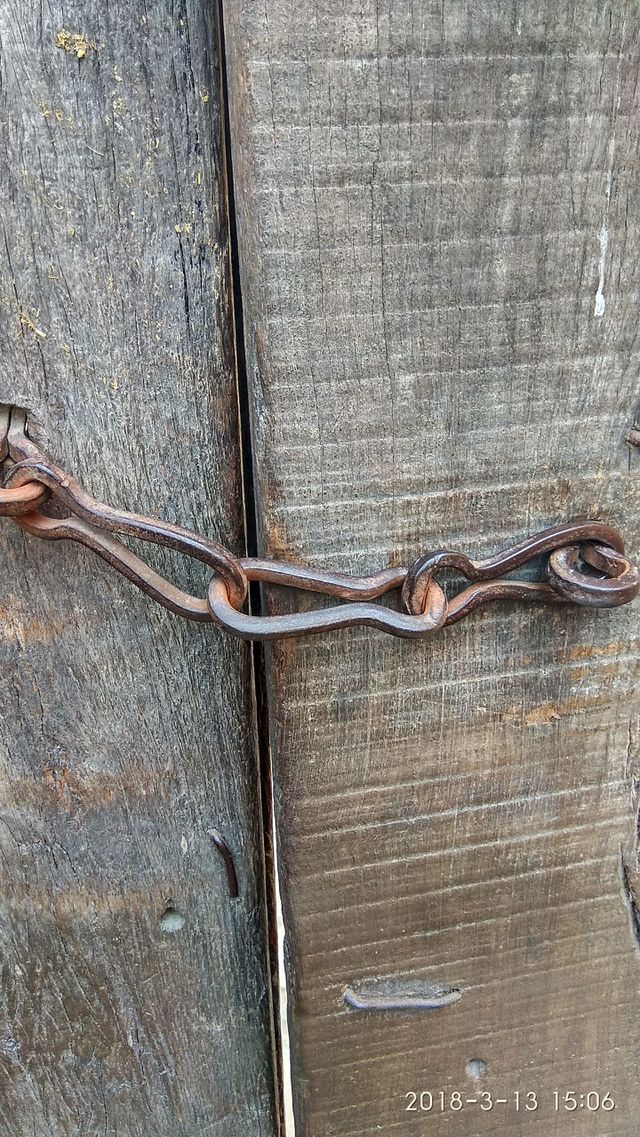old days lock ...it's over 95years iron with corrosion...