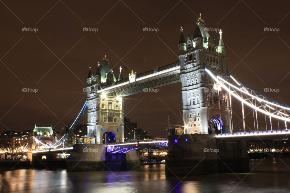 Tower bridge at night 