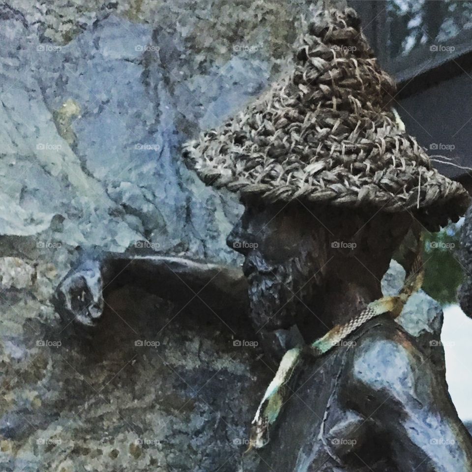 Tiny Hat on Sculpture 