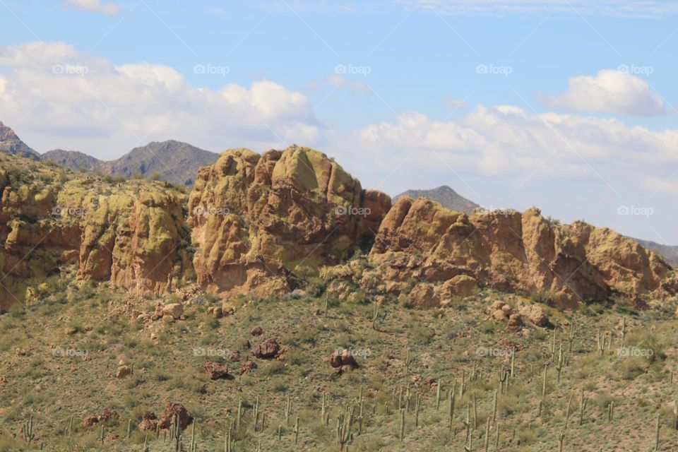 Rocks in Arizona Desert