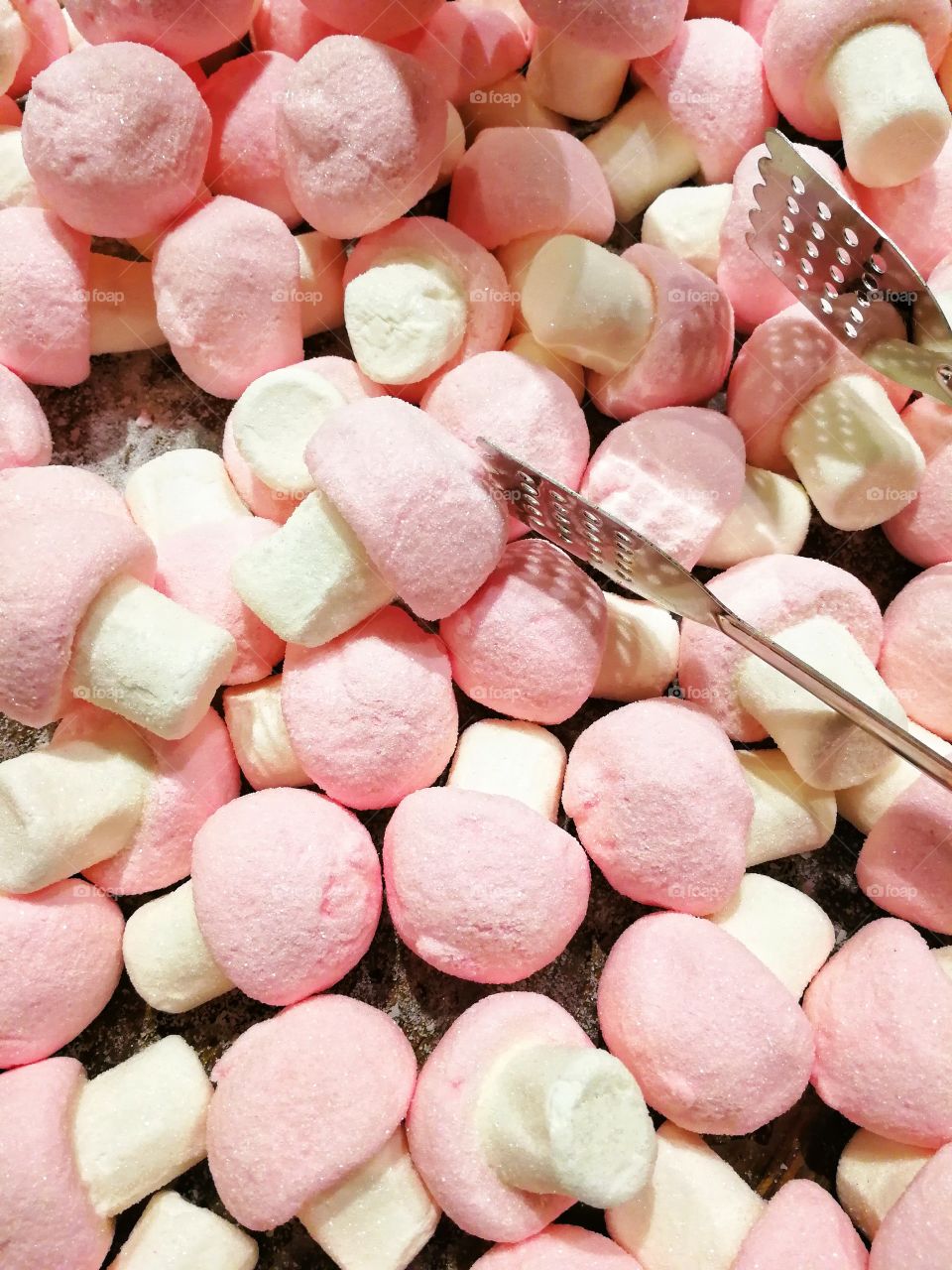 Strawberry soft marshmallows.