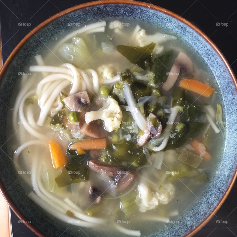 Udon noodle soup 