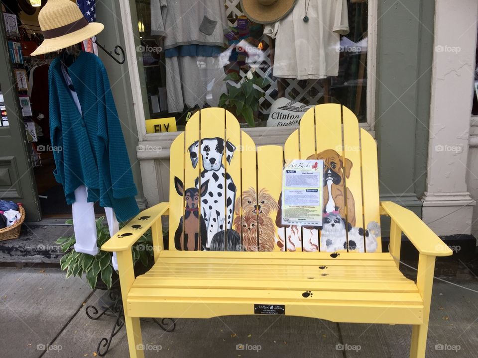 Adirondack chair ( yellow  double bench )