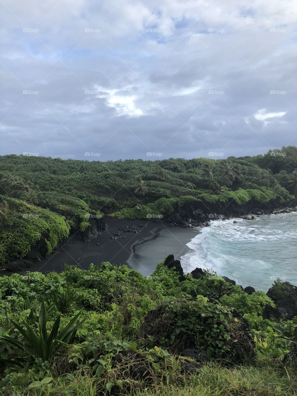 A must-see on Maui’s eastern shore: Black Sand Beach.