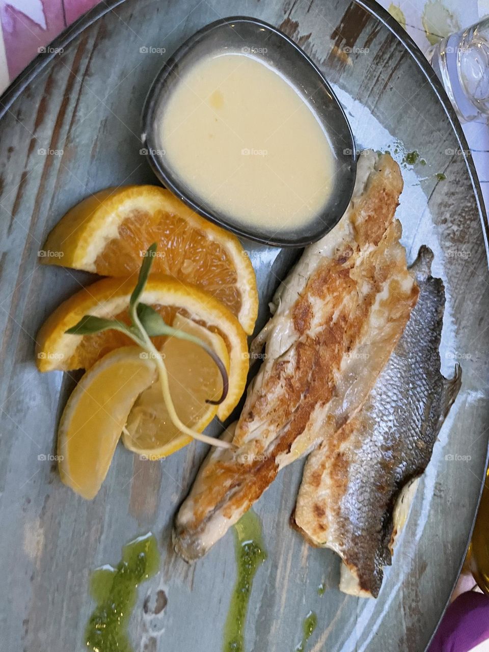Delicious Fish with Oranges and Sauce