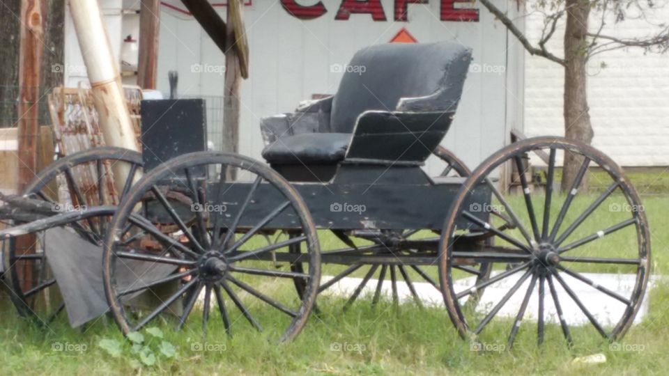 Old horse drawn buggy