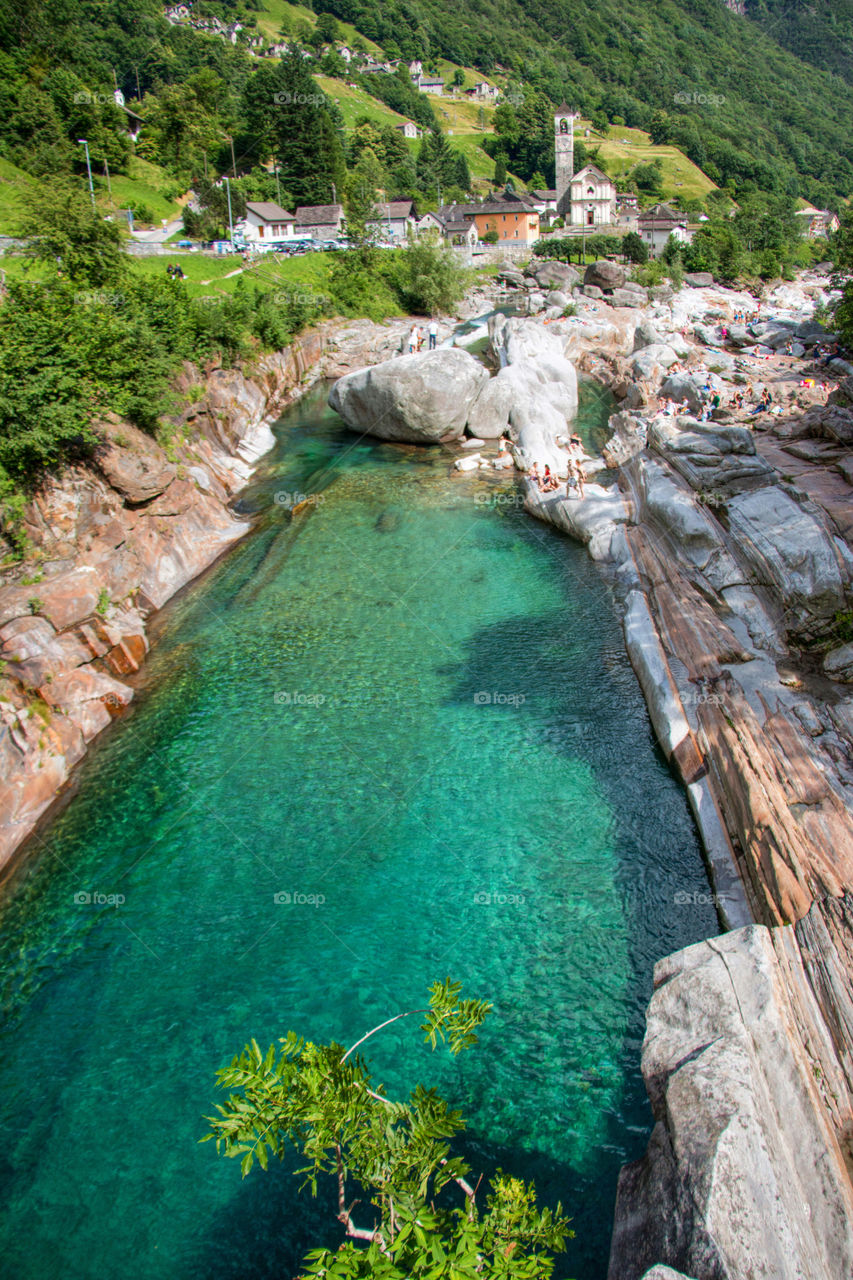 View of river verzasca