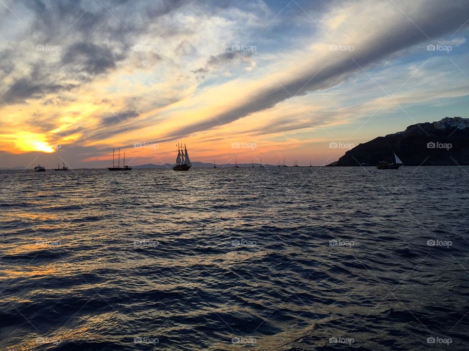Santorini sunset 