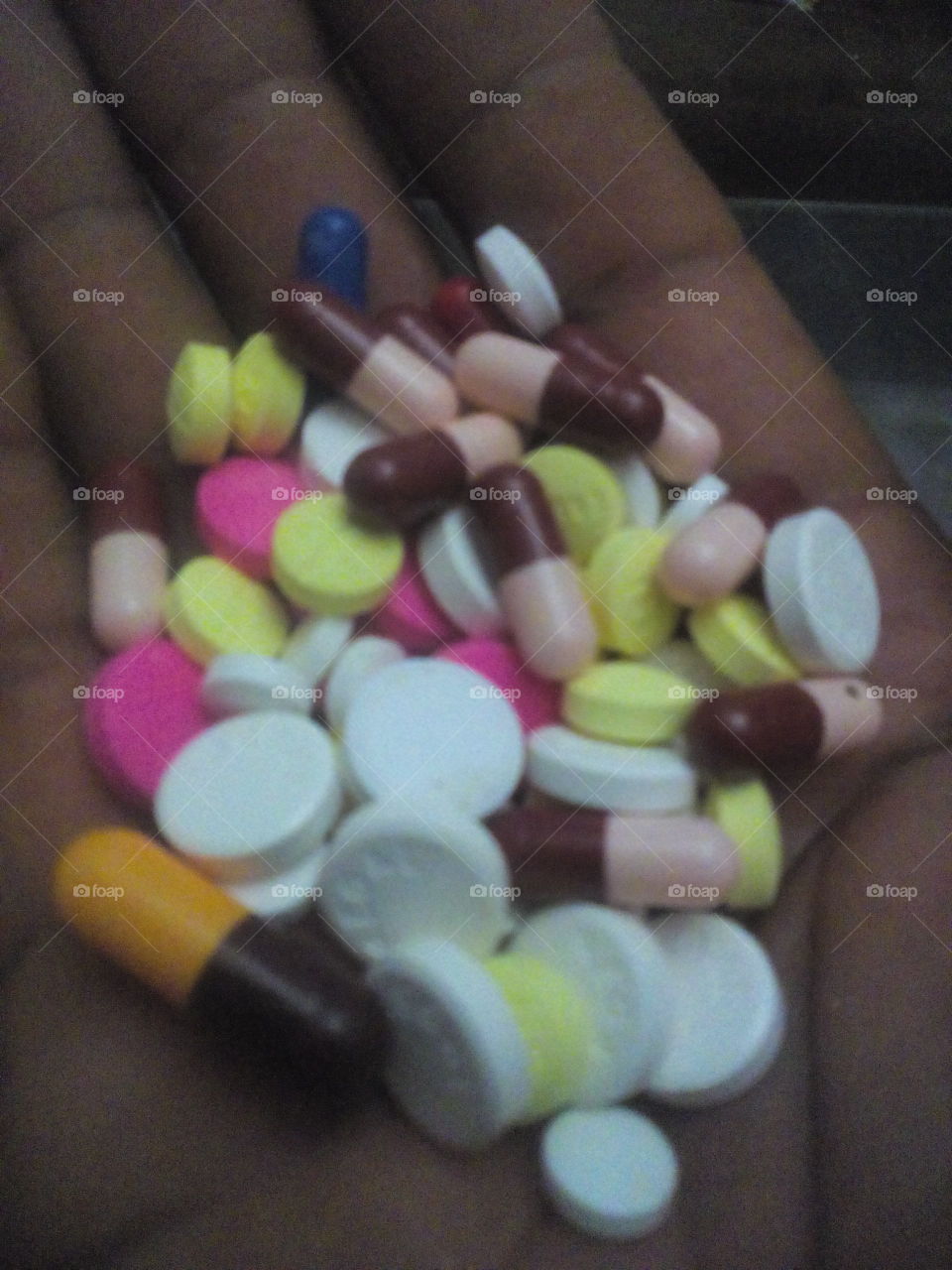 an assortment of pills