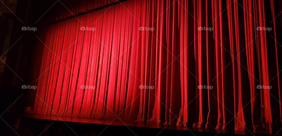 Theater stage curtains