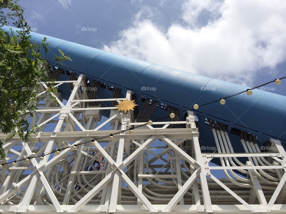 This is a picture I took at Disneyland California Adventure when I looked up at the sky. 