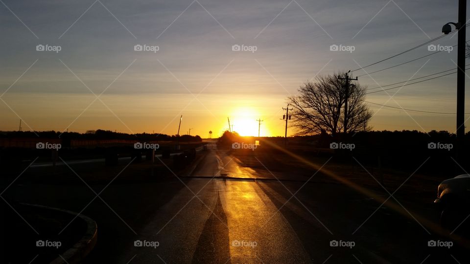 Sunrise at the gate at Otis ANGB