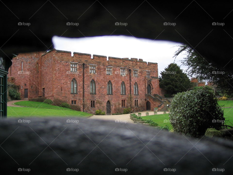 Looking at the castle through the keyhole