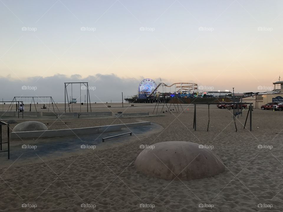 Morning Playground at the Beach