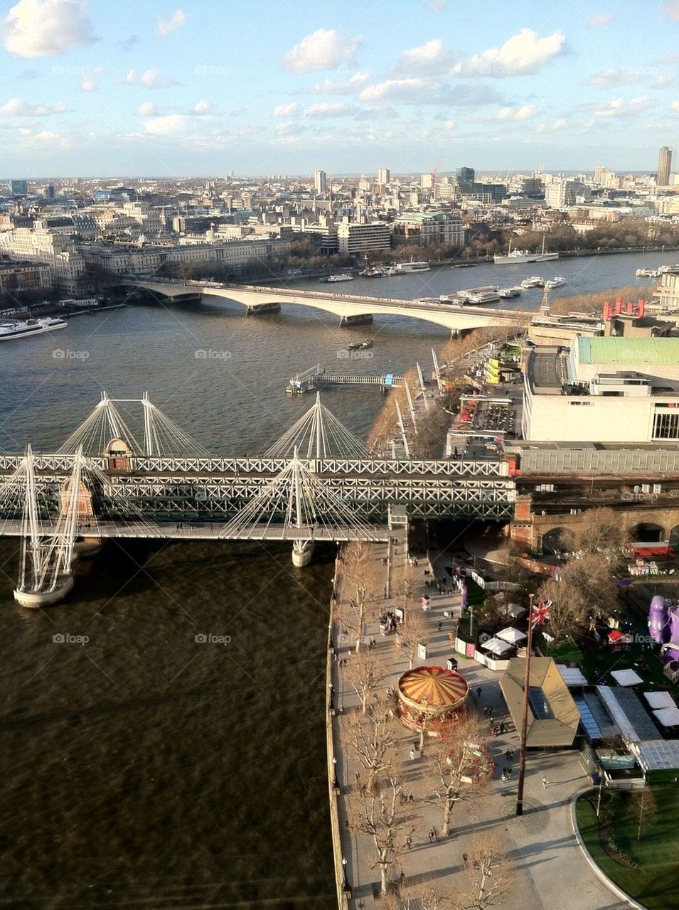 Bird's eye view of London