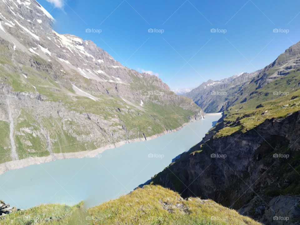 Secret lake in mountains 💦