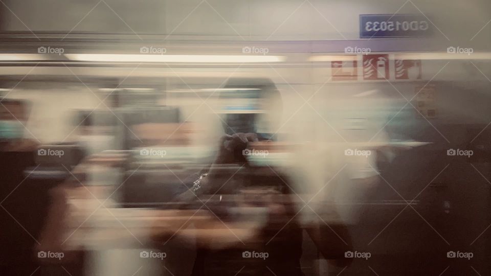 At this crowded city everything passes as quick as this subway that makes you can’t see it clearly. Furthermore even yourself.